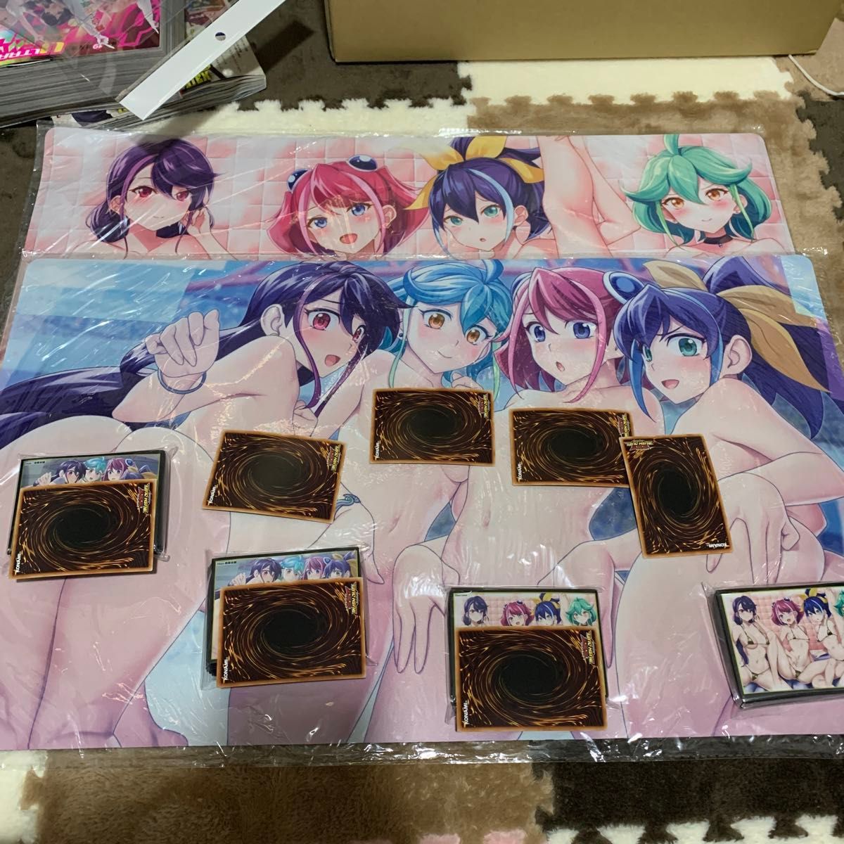 遊戯王 柚子 セレナ 瑠璃 リン同人プレイマット 同人スリーブ 遊戯王 柚子 セレナ 瑠璃 リン同人プレイマット 同人スリーブ