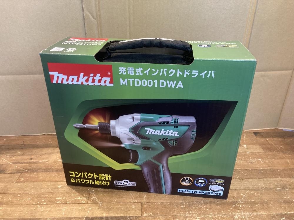 020♪未使用品・即決価格♪マキタ 充電式インパクトドライバ MTD001DWA 保管品 14.4V 2.0Ah