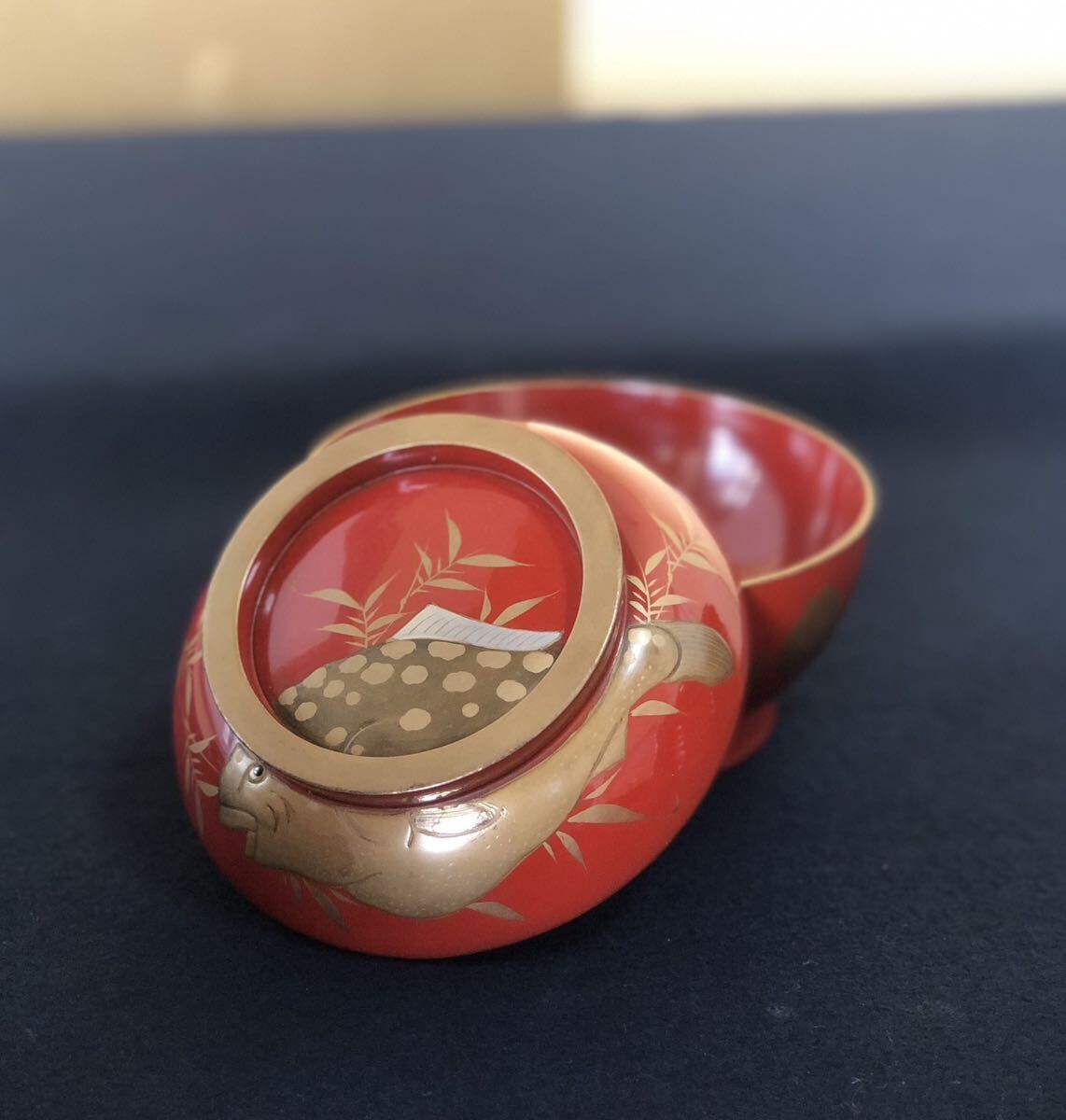 Bibian 比比昂 - 《R》時代 朱塗 図変わり蒔絵 菓子椀20客 木製 Bibian 比比昂 - 《R》時代 朱塗 図変わり蒔絵 菓子椀20客 木製
