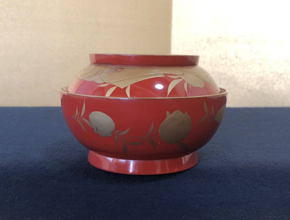 Bibian 比比昂 - 《R》時代 朱塗 図変わり蒔絵 菓子椀20客 木製 Bibian 比比昂 - 《R》時代 朱塗 図変わり蒔絵 菓子椀20客 木製