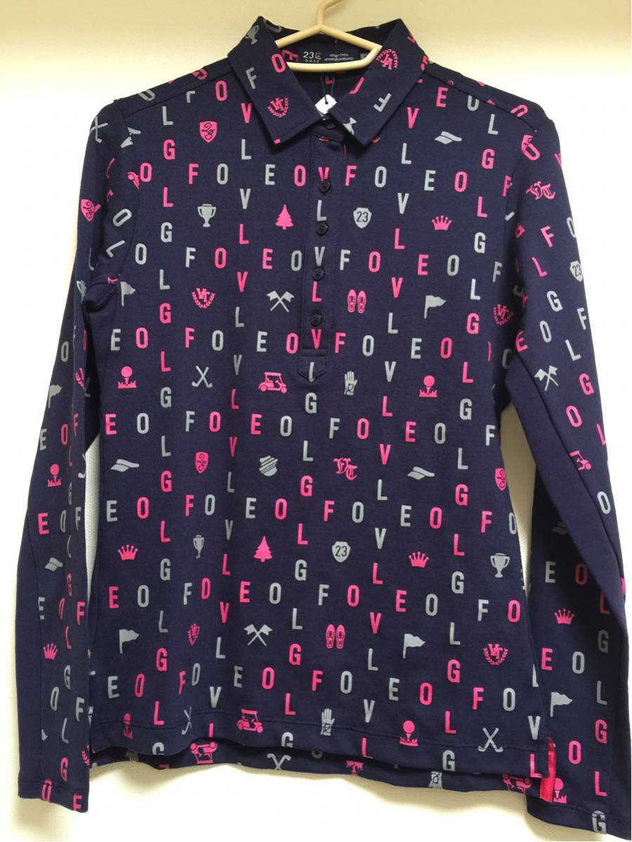 【23区GOLF】新品 ゴルフウェア 長袖 ポロシャツ_画像1