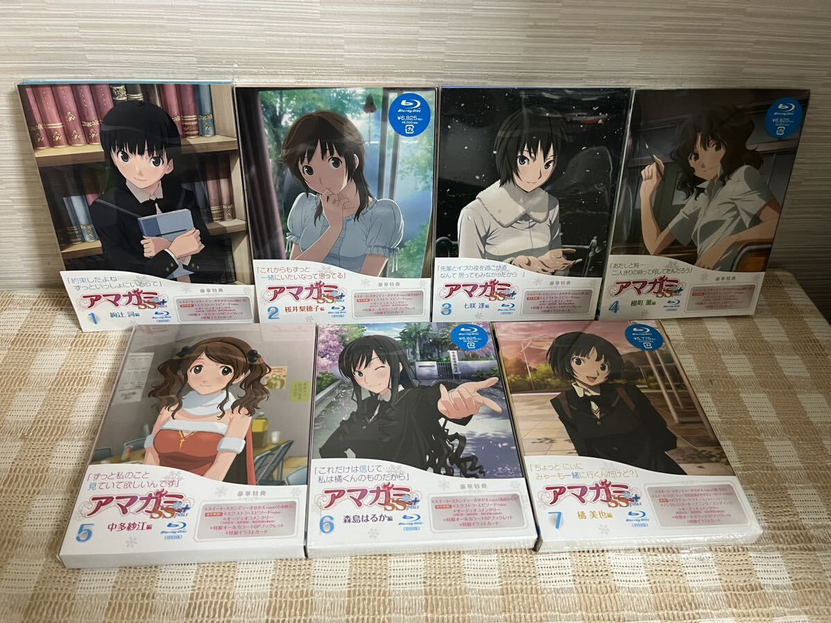 アマガミSS+ plus 初回版全7巻セット Blu-ray 未開封多数 即決 アマガミSS+ plus 初回版全7巻セット Blu-ray 未開封多数 即決
