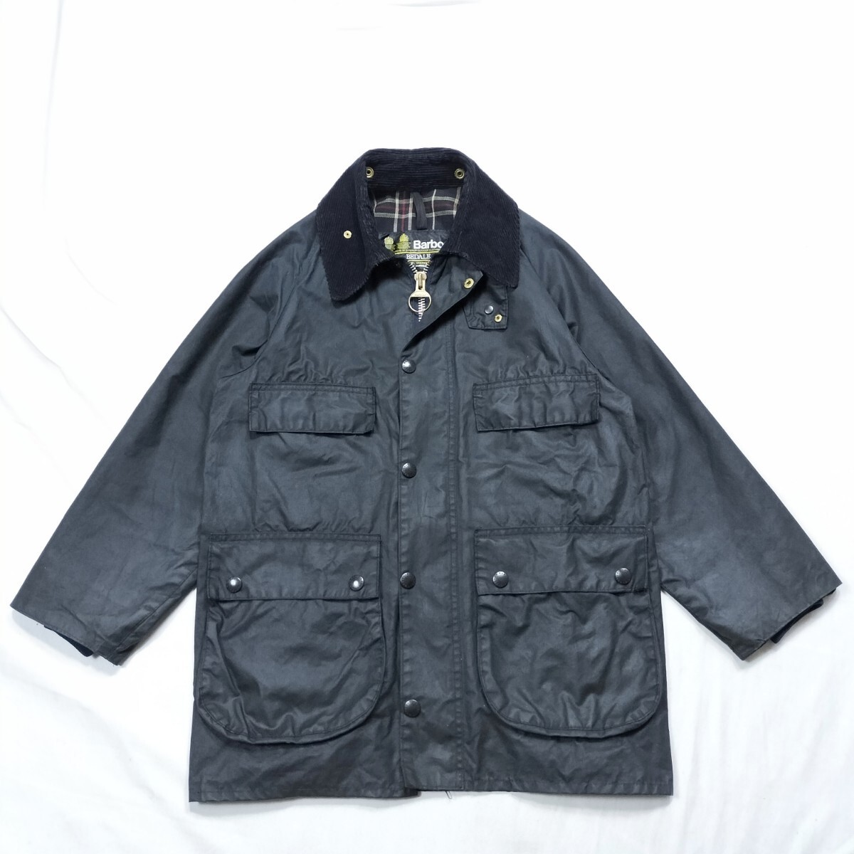80s Barbour bedale c34 1986 MINT ネイビー 2クレスト バブアー ビデイル 4ポケット ターコイズ 80s Barbour bedale c34 1986 MINT ネイビー 2クレスト バブアー ビデイル 4ポケット ターコイズ