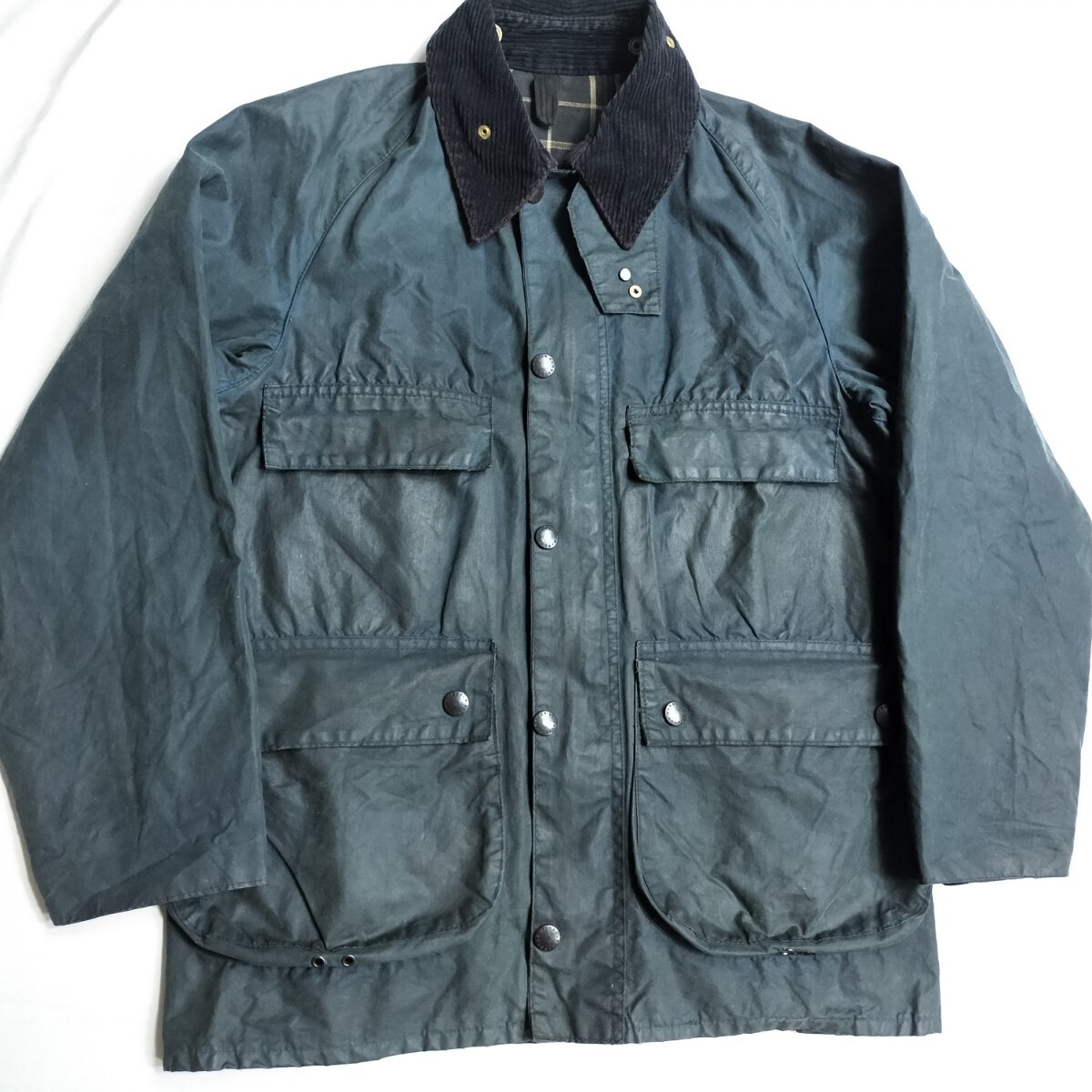 80s Barbour bedale c36 1985 ターコイズ ネイビー バブアー 80s Barbour bedale c36 1985 ターコイズ ネイビー バブアー