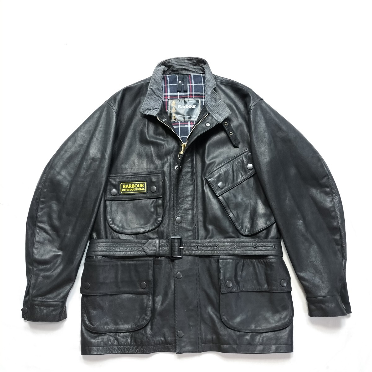 Special SAMPLE Barbour leather international L 英国製 ほぼ Special SAMPLE Barbour leather international L 英国製 ほぼ