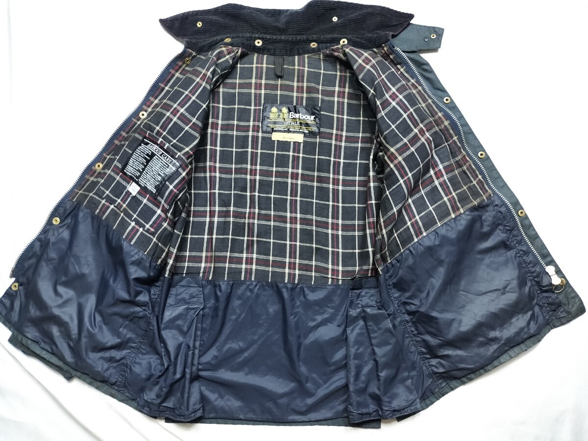 80s Barbour bedale c36 1985 ターコイズ ネイビー バブアー 80s Barbour bedale c36 1985 ターコイズ ネイビー バブアー