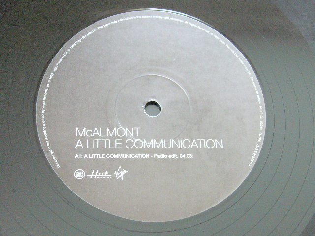 Mcalmont/A Little Communication/アナログ盤は国内入手難/EU盤/1999年盤/HUTT108/試聴検査済み_画像3