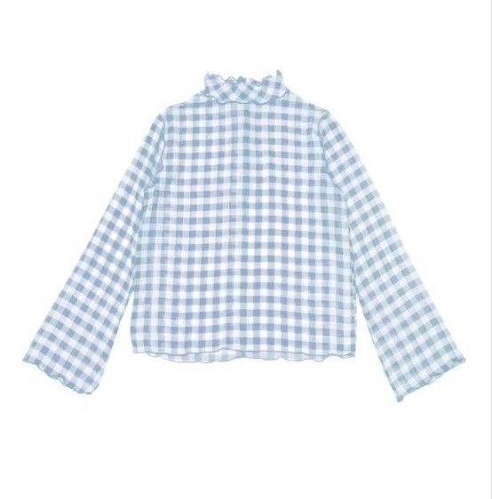 POPPY ポピー あさぎーにょ ギンガムチェックシースルートップス POPPY ポピー あさぎーにょ ギンガムチェックシースルートップス