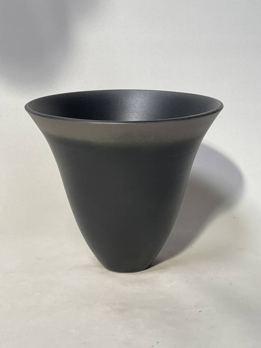 か*る様 四日市焼 大平作 花器 池坊 四日市焼花器大平窯作池坊