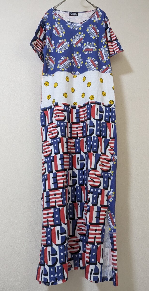 ヒステリックグラマー ロングワンピース HYSTERIC GLAMOUR 半袖 ヒステリックグラマー ロングワンピース HYSTERIC GLAMOUR 半袖