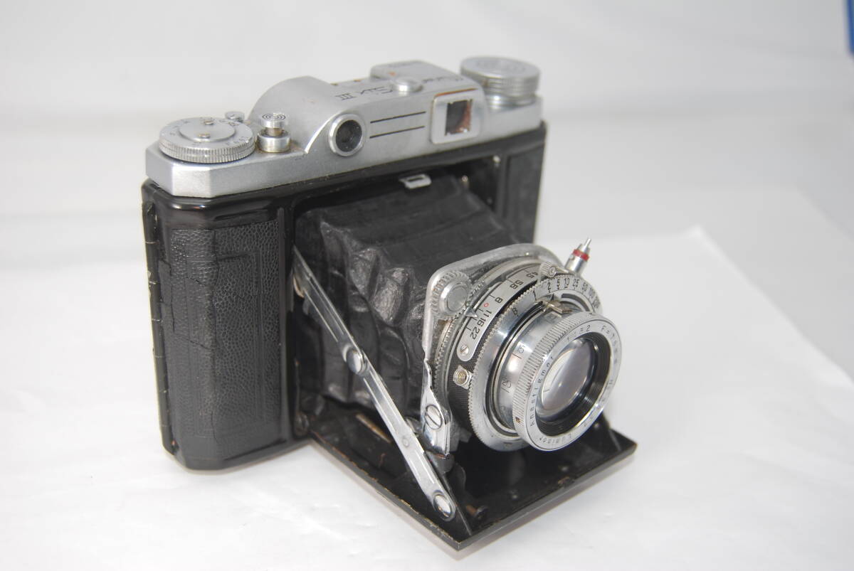 * valuable * present condition pick up * once shutter OK* Minen Six Ⅲ(3) type Luminor Anastigmat 75mm F3.2 #F-411