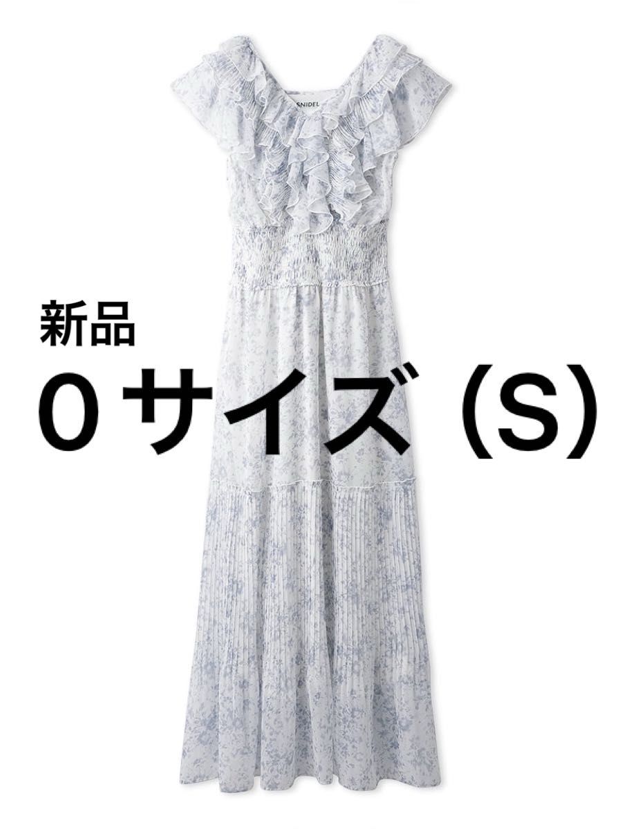 新品 SNIDEL スナイデル Sustainableプリーツフリルワンピース 新品 SNIDEL スナイデル Sustainableプリーツフリルワンピース