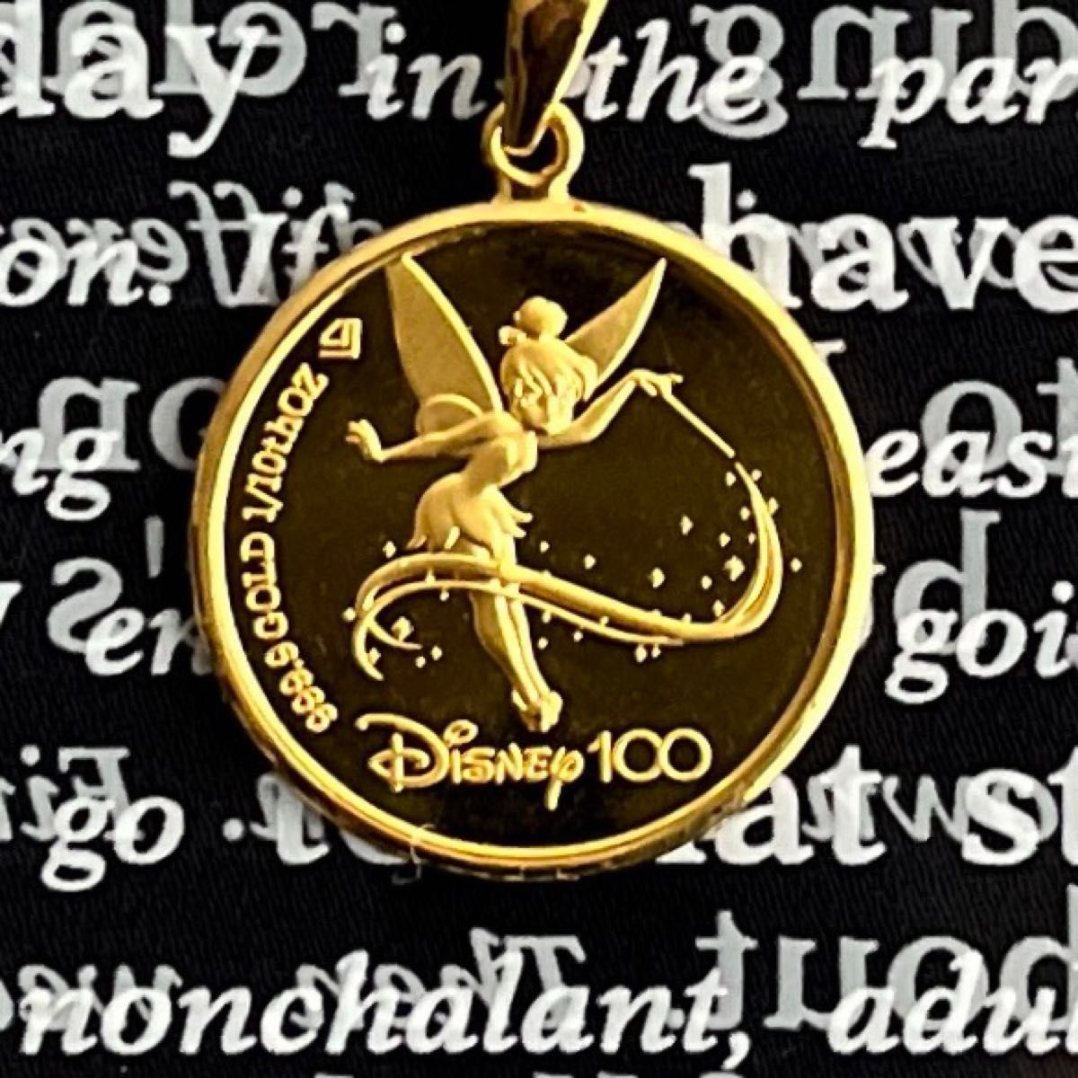 純金コインペンダント ディズニー 100周年 Tinker Bell 純金コインペンダント ディズニー 100周年 Tinker Bell