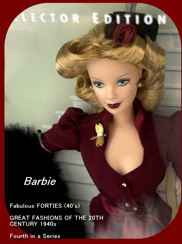 【新品未開封・送料無料】 Fabulous バービー Barbie ★ FORTIES(40's) Series-マテル a in -Fourth 1940 CENTURY 20TH THE OF FASHIONS GREAT Barbie ビンテージバービー (1959-1966)