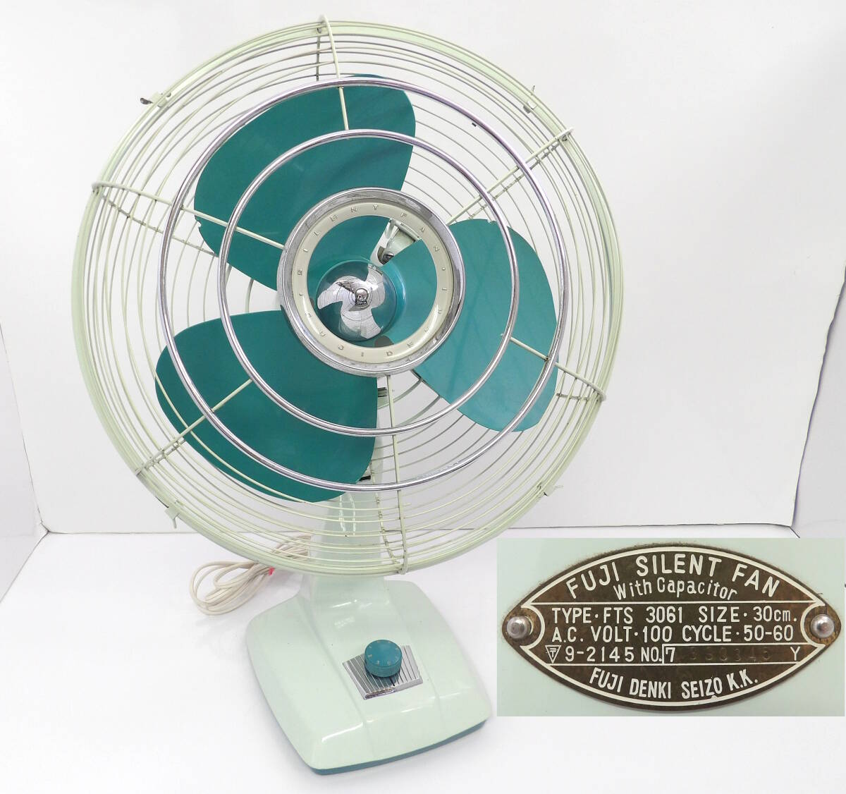 よろづ屋】レア:富士電機 FUJI DENKI SILENT FAN FTS 3061 扇風機 30cm 3枚羽根 サイレントファン 昭和レトロ家電 ヴィンテージ(M0608) - GETNIPPON เก็ทนิปปอน よろづ屋】レア:富士電機 FUJI DENKI SILENT FAN FTS 3061 扇風機 30cm 3枚羽根 サイレントファン 昭和レトロ家電 ヴィンテージ(M0608) - GETNIPPON เก็ทนิปปอน