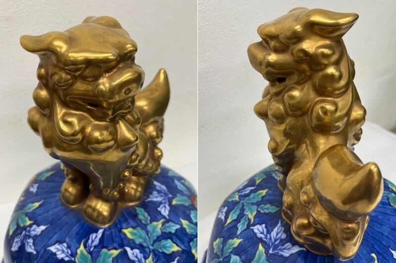 古伊万里 十錦手山水花唐草手火鉢 倹：深川、香蘭、柿今右