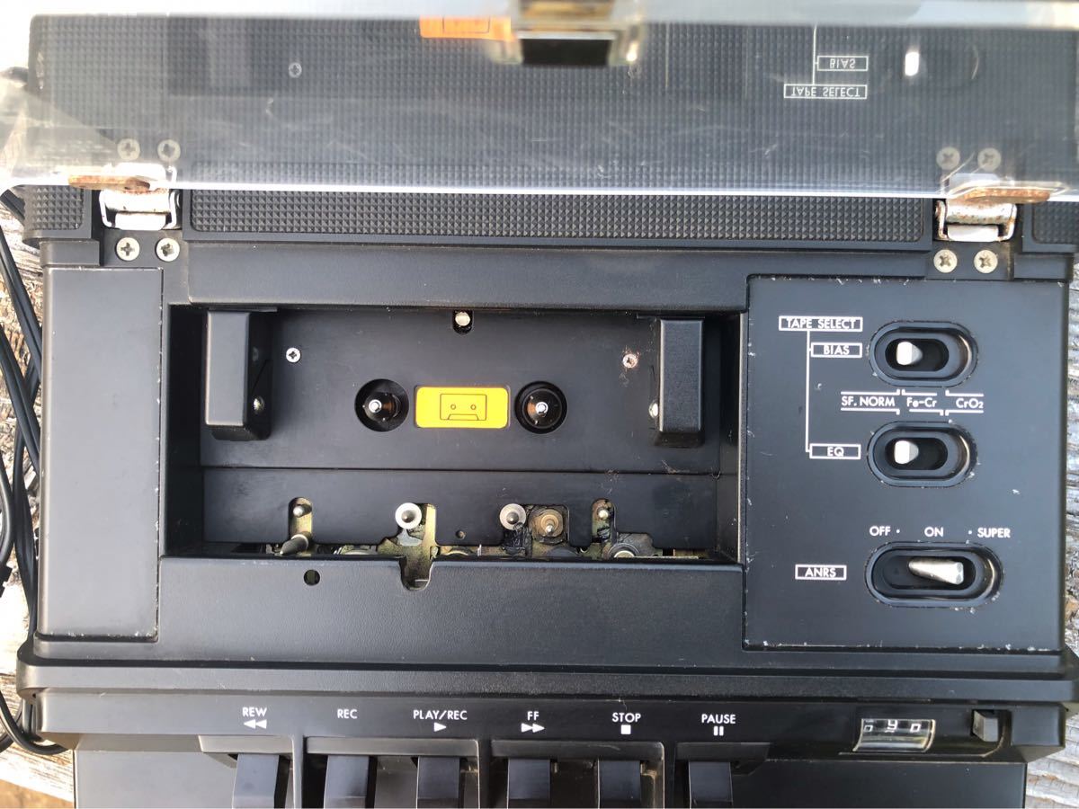[Victor KD-2 portable stereo cassette deck ] cassette namarok deck Victor power supply cable attaching indicator lighting 