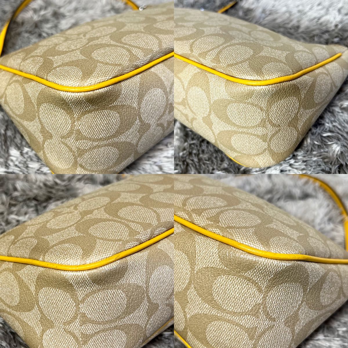 coach コーチ シグネチャー PVC レザー 2way ショルダーバッグ coach コーチ シグネチャー PVC レザー 2way ショルダーバッグ