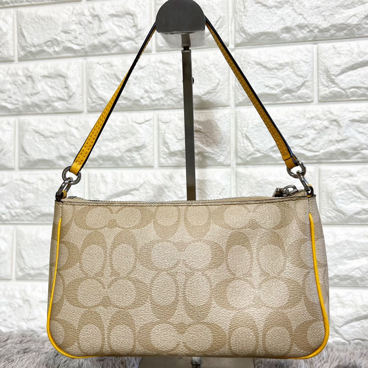 coach コーチ シグネチャー PVC レザー 2way ショルダーバッグ coach コーチ シグネチャー PVC レザー 2way ショルダーバッグ