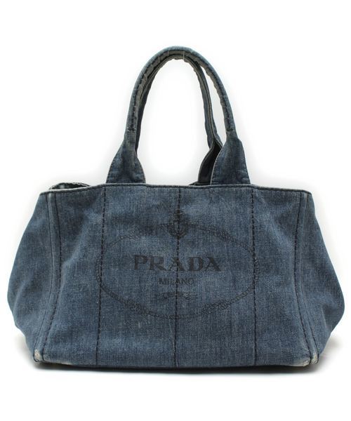 安いそれに目立つ インディゴ ◇ プラダ PRADA デニム かばん バッグ