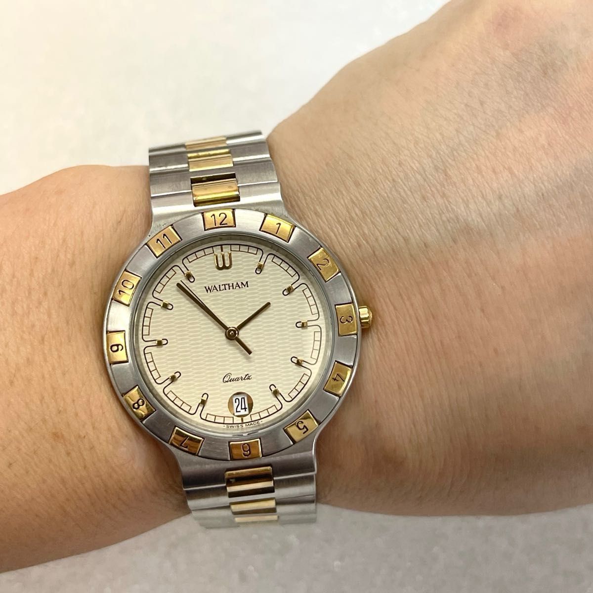 稼働 美品 WALTHAM メンズ腕時計 ウォルサム クォーツ メンズ 稼働 美品 WALTHAM メンズ腕時計 ウォルサム クォーツ メンズ