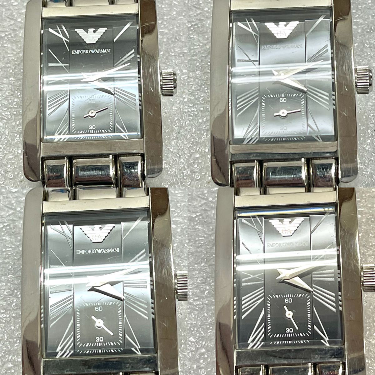 稼働 EMPORIO ARMANI 腕時計 メンズ スモセコ ブラック文字盤 稼働 EMPORIO ARMANI 腕時計 メンズ スモセコ ブラック文字盤