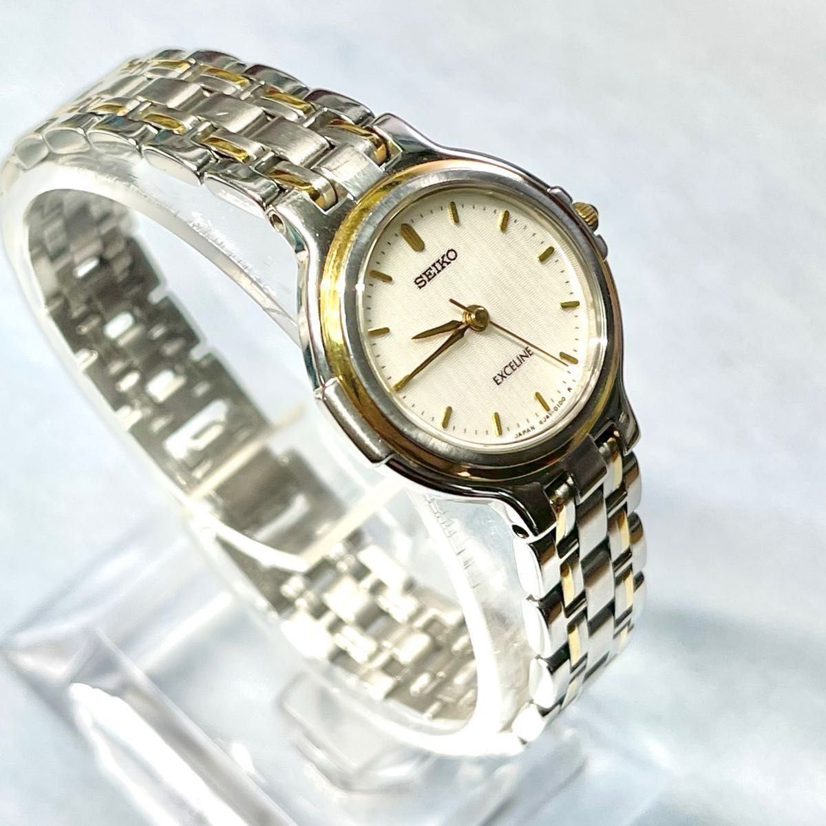 稼働 美品 SEIKO EXCELINE レディース腕時計 クォーツ 高級時計 稼働 美品 SEIKO EXCELINE レディース腕時計 クォーツ 高級時計