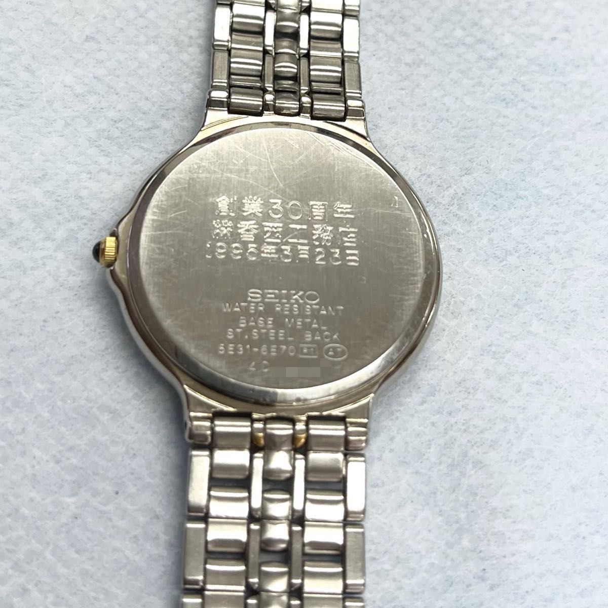 稼働 裏記念刻印 SEIKO DOLCE コンビカラー ラウンド セイコー 稼働 裏記念刻印 SEIKO DOLCE コンビカラー ラウンド セイコー