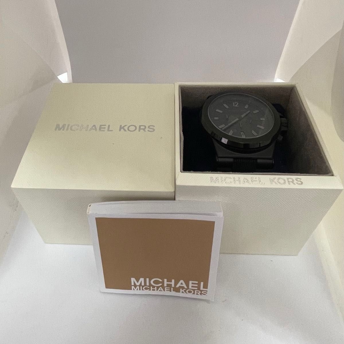 稼働 MICHAEL KORS メンズ腕時計 クロノグラフ オールブラック 稼働 MICHAEL KORS メンズ腕時計 クロノグラフ オールブラック