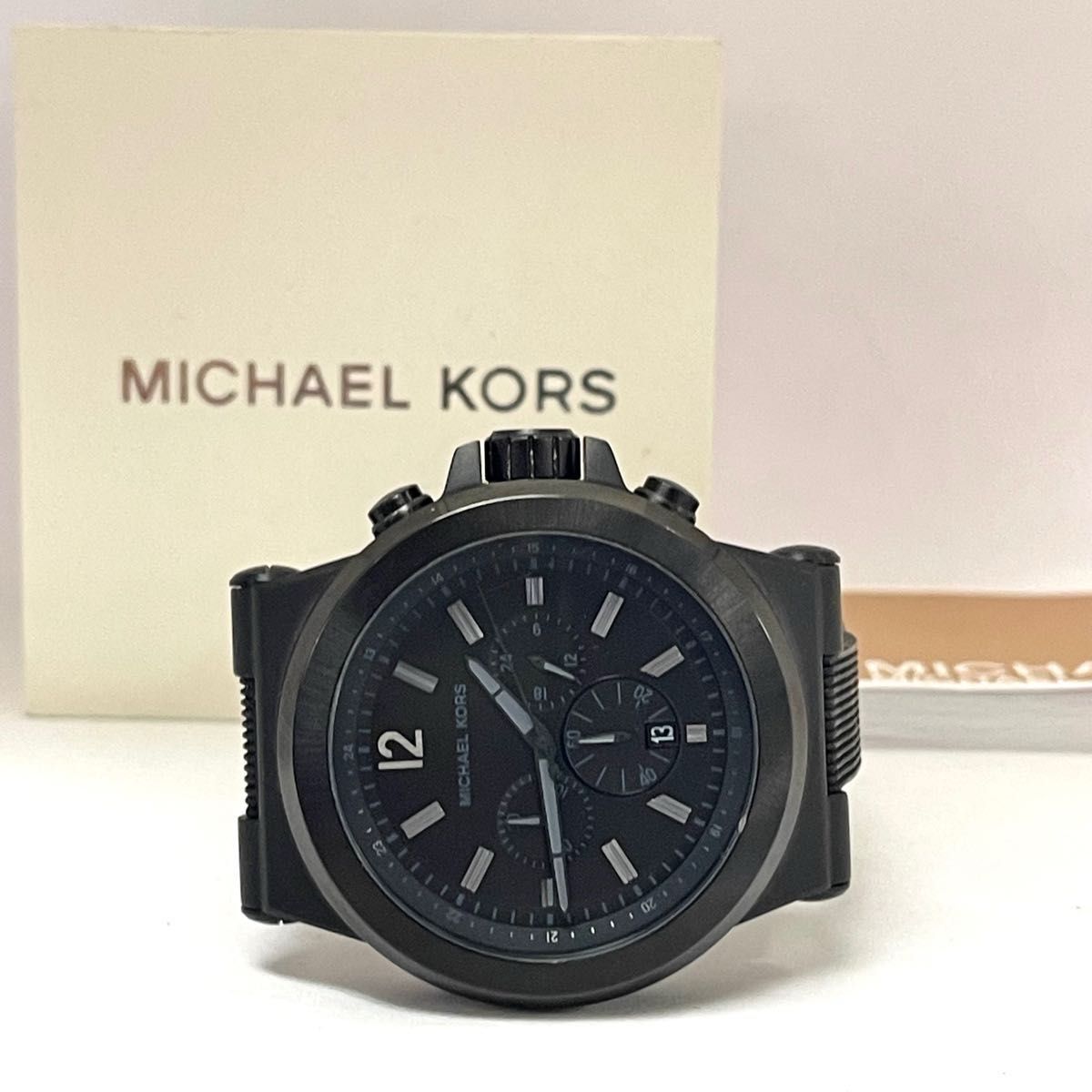 稼働 MICHAEL KORS メンズ腕時計 クロノグラフ オールブラック 稼働 MICHAEL KORS メンズ腕時計 クロノグラフ オールブラック