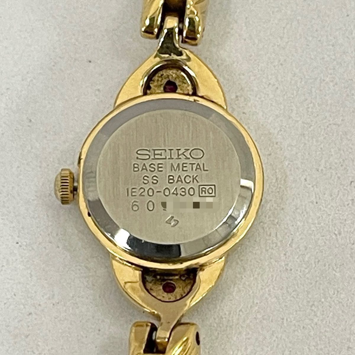 稼働 SEIKO レディース腕時計 天然ルビー ブレスウォッチ 稼働 SEIKO レディース腕時計 天然ルビー ブレスウォッチ