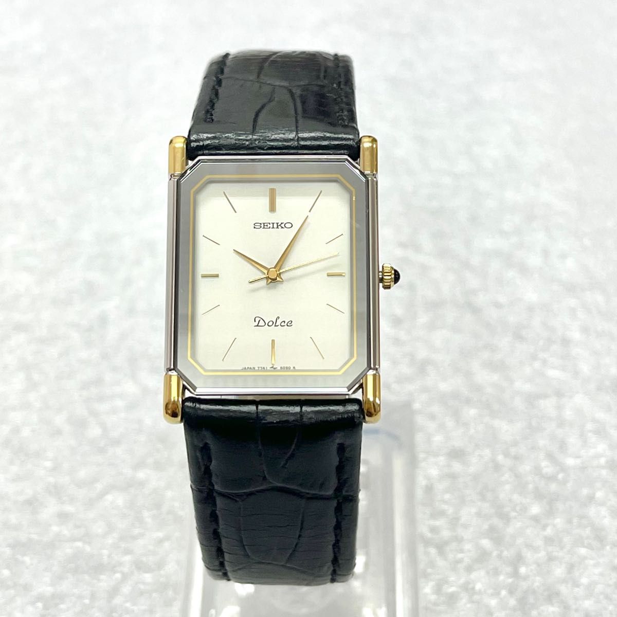稼働 良品 SEIKO DOLCE レクタンギュラー コンビ 鏡面 セイコー 稼働 良品 SEIKO DOLCE レクタンギュラー コンビ 鏡面 セイコー