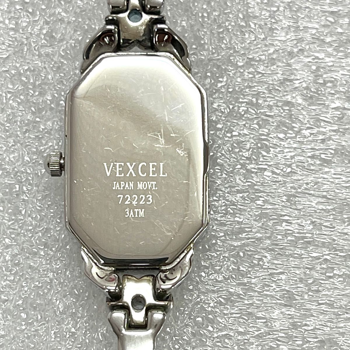 稼働 VEXCEL レディース腕時計 バングルウォッチ 石付き ハート 稼働 VEXCEL レディース腕時計 バングルウォッチ 石付き ハート