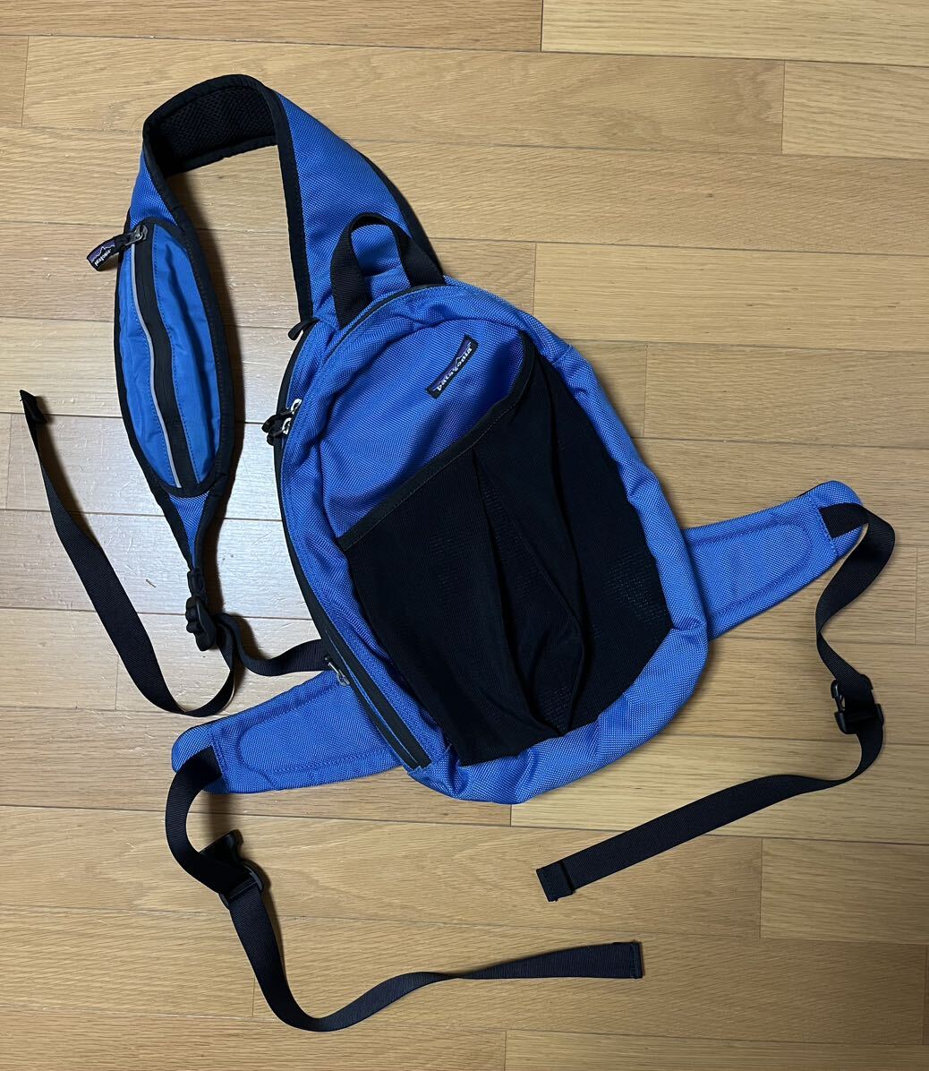 希少? パタゴニア Patagonia ワンショルダーバッグ ☆ブルー/中イエロー ボディバッグ