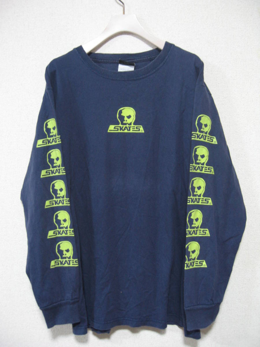 上品なスタイル 90's-00's Skull Skates L/S Tee size M 長袖 Tシャツ ロンT カナダ製 スカルスケーツ Mサイズ