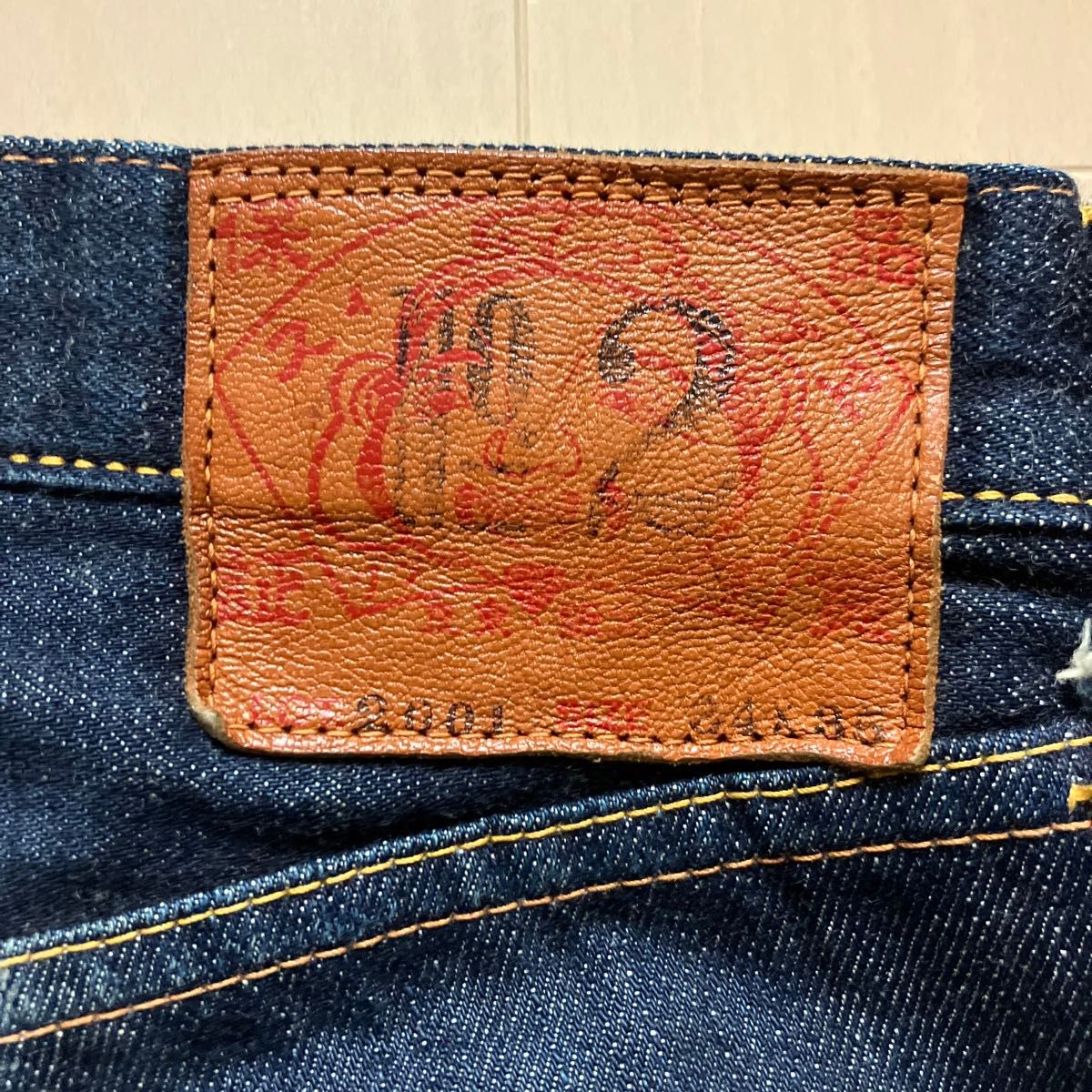 週末価格】レア 美品 EVISU JEANS LOT 2001 NO 2 エヴィス 週末価格】レア 美品 EVISU JEANS LOT 2001 NO 2 エヴィス