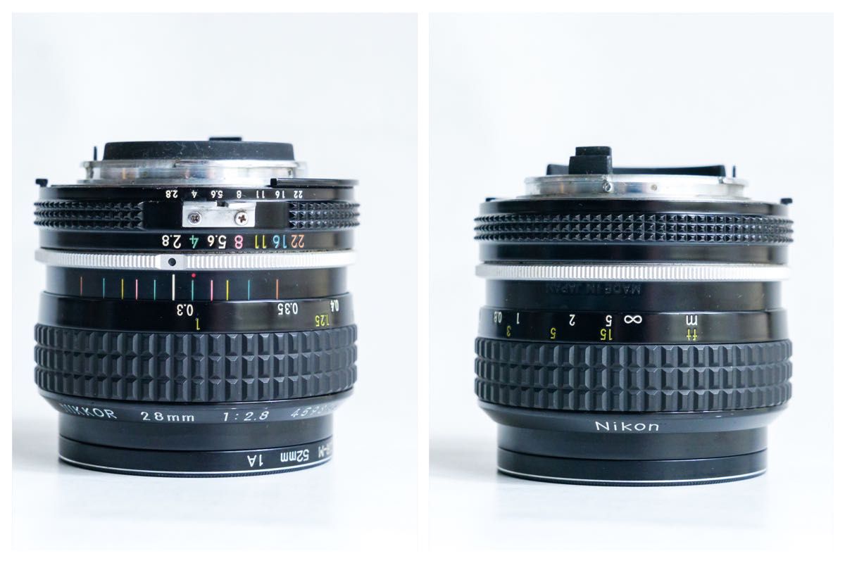 実用品】Nikon Ai NIKKOR 28mm F2 8 広角単焦点レンズ ニコンF 実用品】Nikon Ai NIKKOR 28mm F2 8 広角単焦点レンズ ニコンF