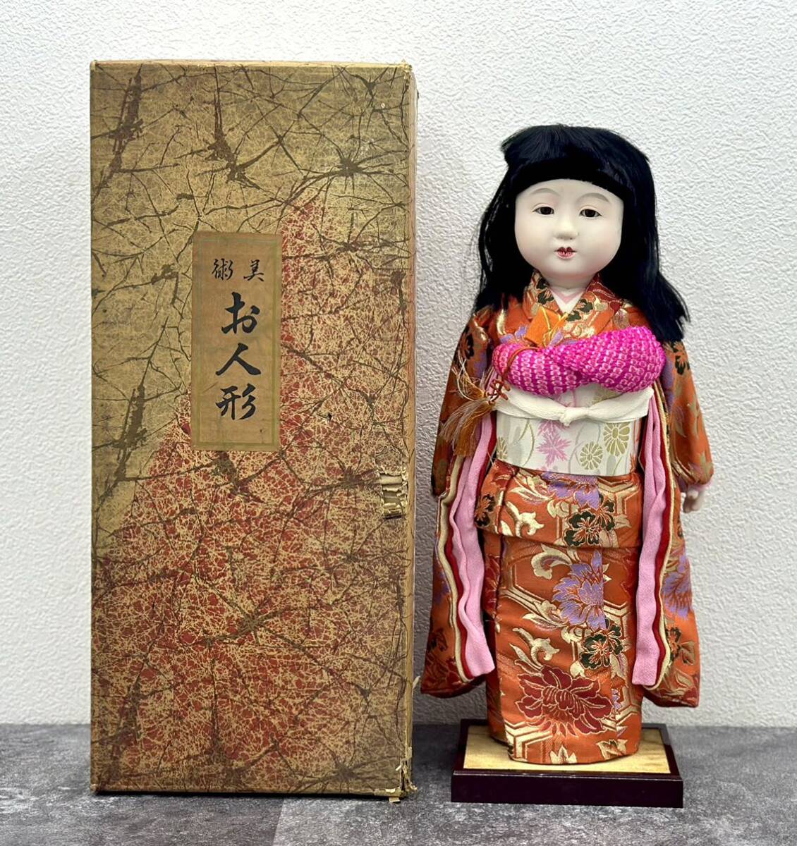 市松人形 日本人形 着物 女の子 全長約49cm 置物 伝統工芸品 市松人形 日本人形 着物 女の子 全長約49cm 置物 伝統工芸品