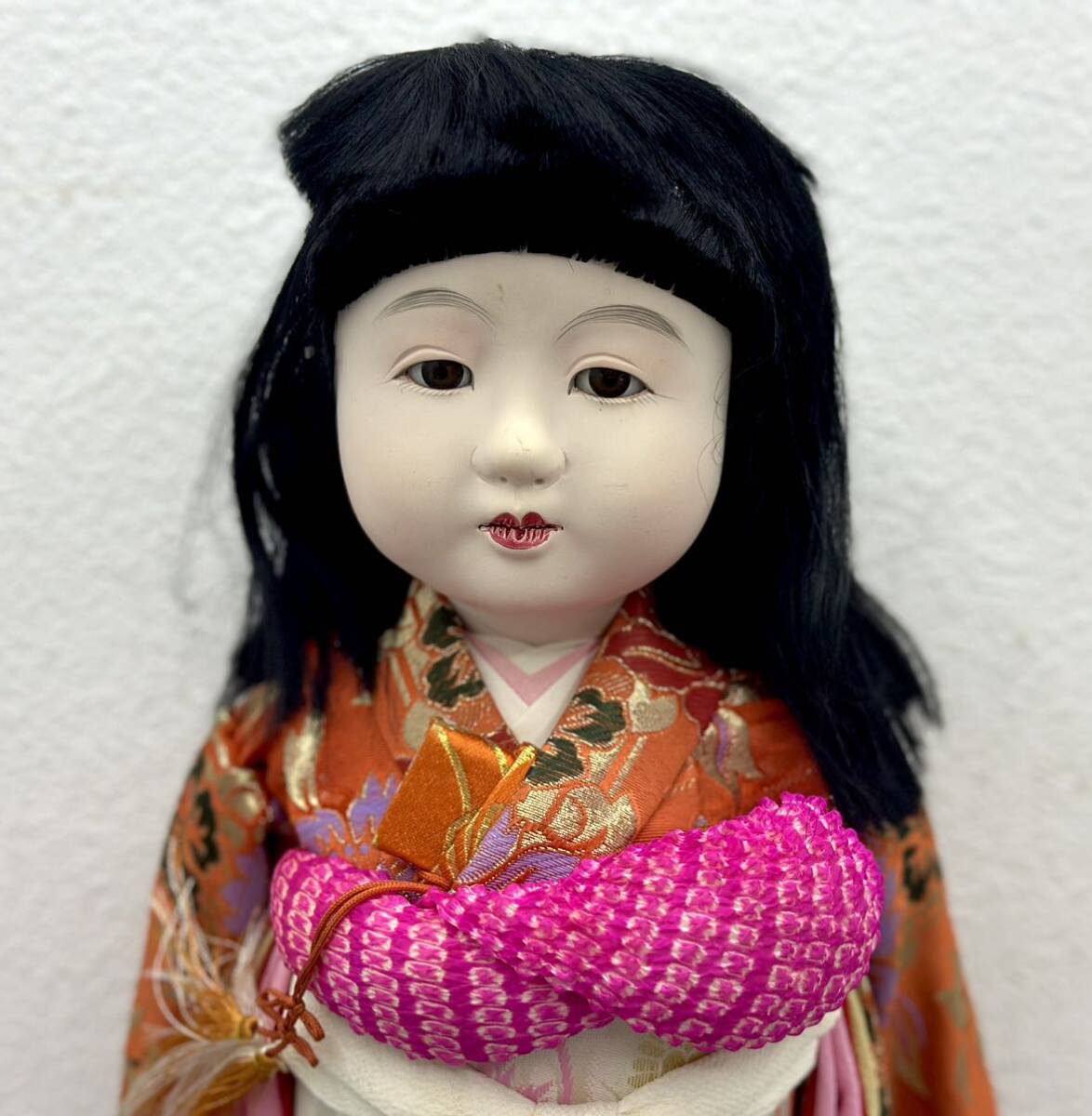 市松人形 日本人形 着物 女の子 全長約49cm 置物 伝統工芸品 市松人形 日本人形 着物 女の子 全長約49cm 置物 伝統工芸品