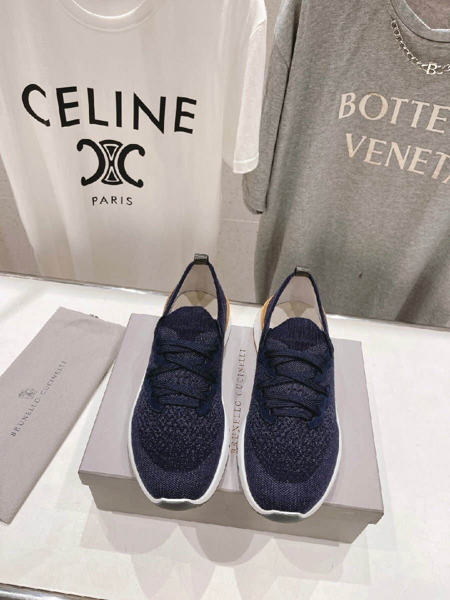 ブルネロクチネリ BRUNELLO CUCINELLI メンズ シューズ スニーカー 靴 ニット 軽量 39-46 サイズ選択可能