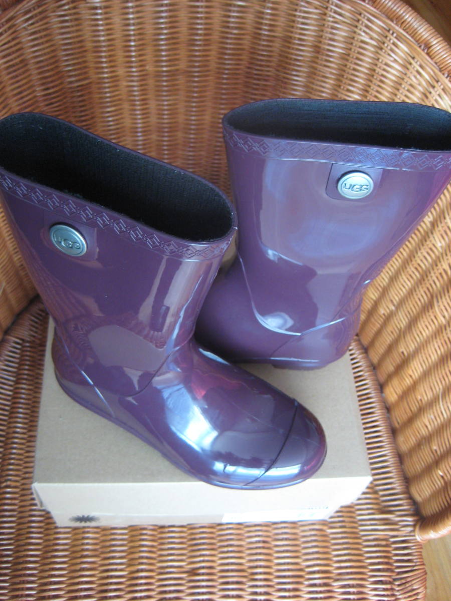 UGG UGG rain boots boots US5 21.5cm~22cm purple new goods complete sale 