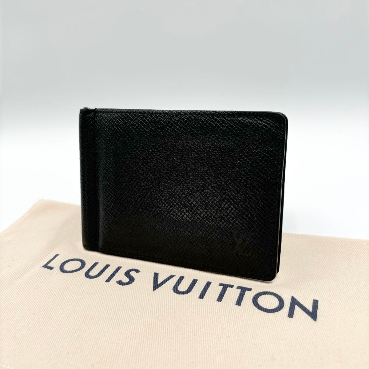 現行 IC搭載⭐️ルイヴィトン タイガ ポルトフォイユ パンス マネークリップ 黒 極美品】現行 最新型IC LOUISVUITTON ルイヴィトン