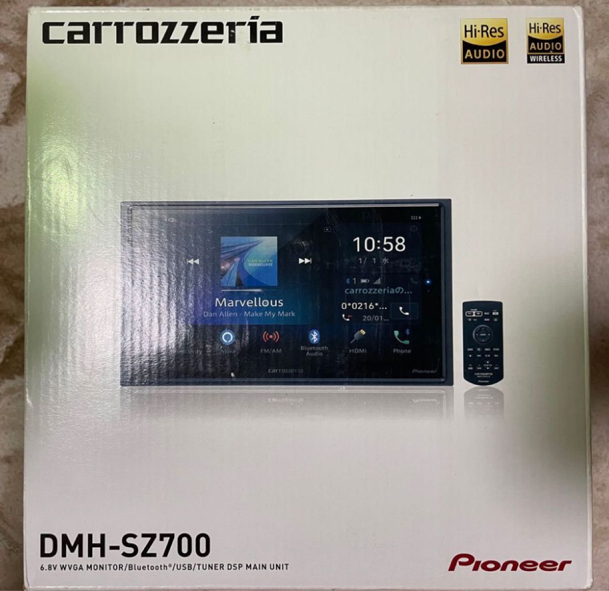 極美品】dmh-sz700 カロッツェリア Carplay(付属品完備 極美品】dmh-sz700 カロッツェリア Carplay(付属品完備