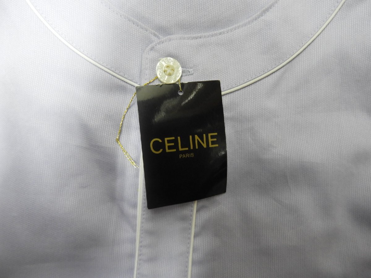  new goods unused Celine CELINE gentleman for pyjamas LL size short sleeves long trousers cotton 100% (6060)