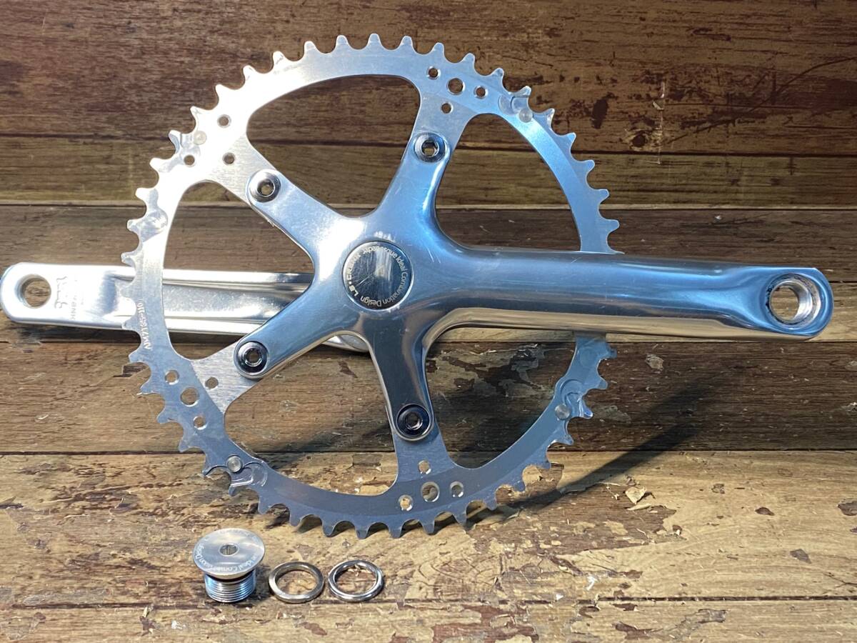 新品即決 シルバー クランクセット LA・CRANK ラ・クランク DIXNA ディズナ HR764 152.5mm Φ24 5H PCD110/74 47T クランク