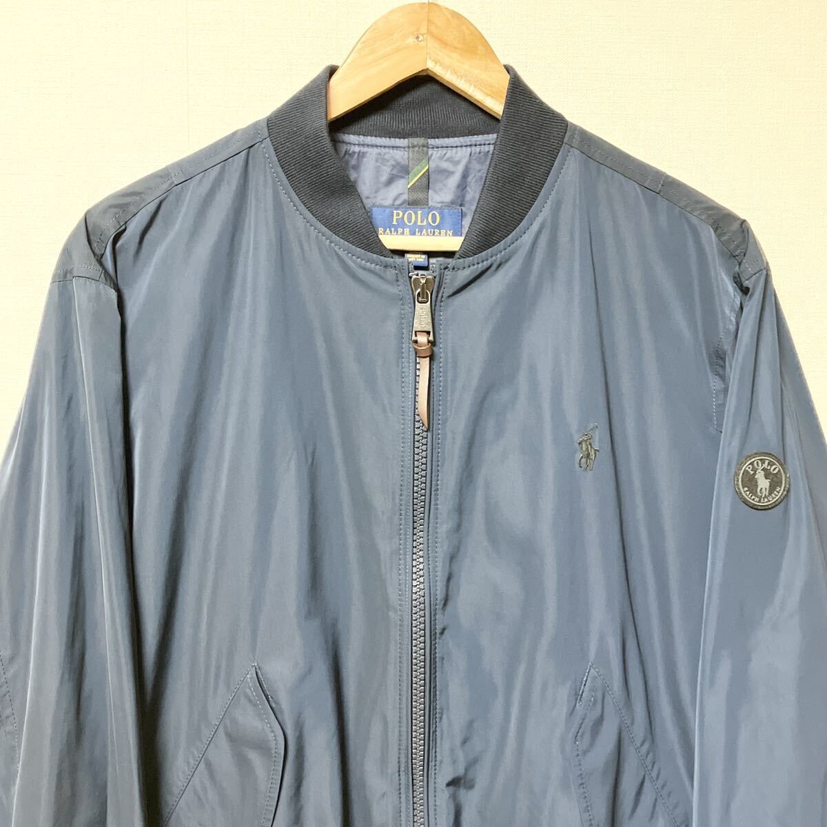 極美品 現行タグ ポロラルフローレン フライトジャケット MA1 ブルゾン 極美品 現行タグ POLO RALPH LAUREN ポロラルフローレン MA-1