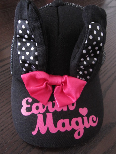 earthmagic アースマジック うさぎさん耳付キャップ 品質満点 ブラック 56センチ 帽子 earthmagic アースマジック うさぎさん耳付キャップ 品質満点 ブラック 56センチ 帽子
