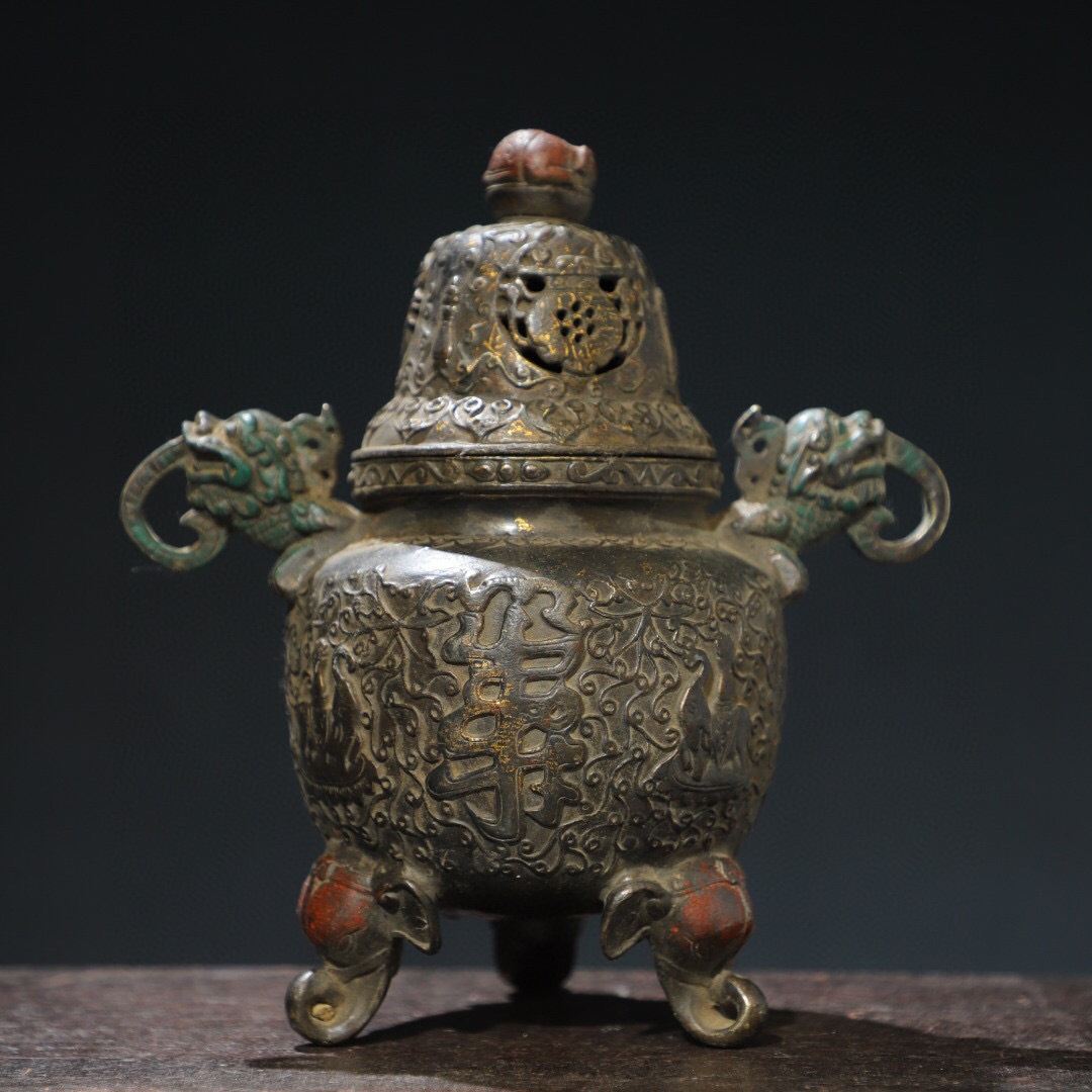 古寶奇蔵】銅製・寶石嵌・十字多杰・降魔杵法器・置物・賞物 古寶奇蔵】銅製・寶石嵌・十字多杰・降魔杵法器・置物・賞物