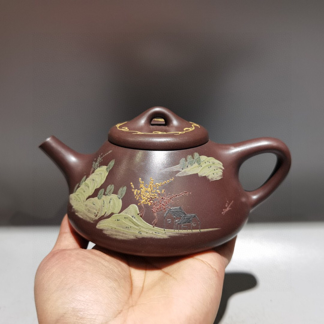 吉古」紫砂壺【荊溪史繼長製】重量356g 朱泥 段泥 急須 煎茶道具 吉古」紫砂壺【荊溪史繼長製】重量356g 朱泥 段泥 急須 煎茶道具