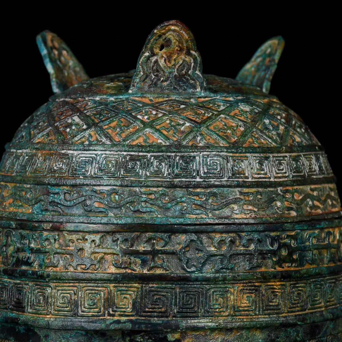 古寶奇蔵】戦・青銅製・云紋瓜鼎・置物・賞物・中国時代美術 工芸品 古寶奇蔵】戦・青銅製・云紋瓜鼎・置物・賞物・中国時代美術 工芸品
